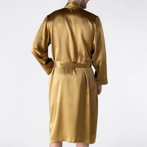 <b>Bathrobe</b> <b>Men</b> Women Sleepwear Custom Front 100% Cotton Velour Long Sleeve Pockets High Quality Breathable New Design Luxury - Product Image 2