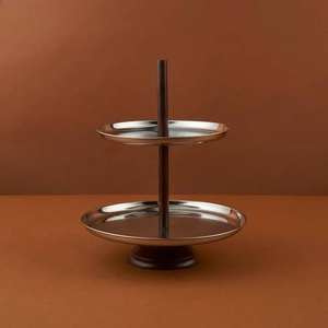 Support à gâteau en métal avec design filaire, vaisselle de qualité supérieure, pour servir gâteaux et desserts lors de fêtes d'anniversaire, pour usage domestique, café ou boulangerie - Product Image 3