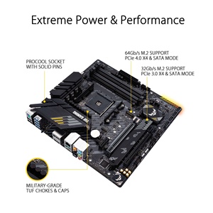 <span class=keywords><strong>PC</strong></span> de jeu TUF Esports, <span class=keywords><strong>composants</strong></span> de mise à niveau pour ordinateur de bureau, performances élevées, WiFi sans fil, DDR4, SATA, TUF AM4 B550M Gaming - Product Image 6