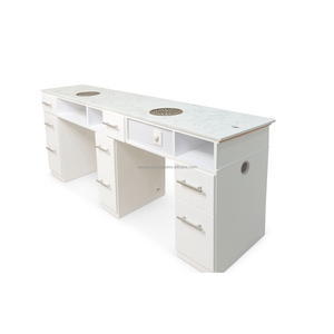 Table de manucure haut de gamme en MDF et contreplaqué, design moderne, couleur personnalisable, pour salon de beauté (OEM/ODM) - Product Image 2