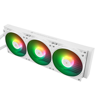 Refroidisseur liquide AIO Frozen Warframe PRO 360 MEW blanc 360 mm avec écran LCD 2,73 pouces pour affichage en temps réel, compatible Intel LGA 1851 AM5 pour système PC
