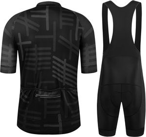 Ensemble de cyclisme sublimé pour homme : maillot de vélo de route et short à bretelles rembourré – Kit de vêtements de cyclisme sublimés - Product Image 2