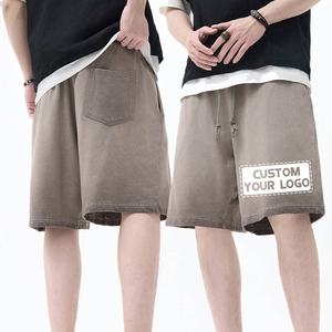 Custom Casual Breathable Men's Cotton Sweat Shorts Design Drawstring Waist OEMODM Factory Supply - Product Image 4