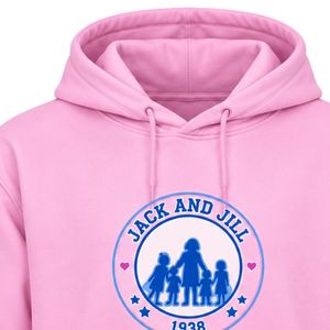เสื้อฮู้ดดี้โอเวอร์ไซส์สำหรับผู้หญิง แบรนด์ Jack and Jill ทรงหลวมทันสมัย สวมใส่สบายๆ แบบลำลอง  รับสกรีนโลโก้ เสื้อผ้าแฟชั่น - Product Image 3