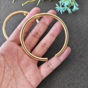 Metal Craft Dropshipping Ready Brass Earrings <b>Blind</b> Shipping Brass Earrings Solid Color Custom Factory Wholesale Item Earrings - Product Image 3