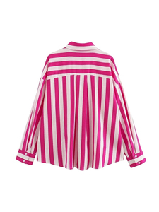 Blusa de Punto Sólida para Mujer, Estilo Casual, Manga Ancha, Decoración de Botones, Elegante y Sencilla, Anti-Pilling, Primavera-Verano, 100% - Product Image 6