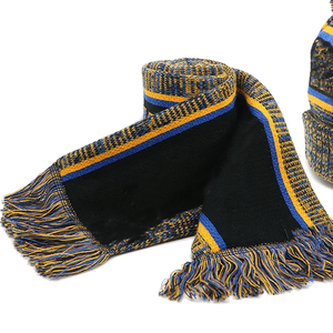 Conjunto de Bufanda Larga de Punto Acrílico y Gorro Negro Sigma Gamma Rho SGRho con Bordado Personalizado de Puntos Argyle, Artículos Universitarios de Invierno para Hermandades - Product Image 6