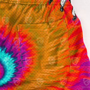 Pantalones Cortos Deportivos Casuales de Poliéster de Alta Calidad al por Mayor, Pantalones Cortos de Baloncesto con Estampado por Sublimación para Hombre - Product Image 4