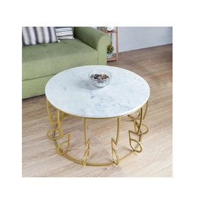 Designer Metal <b>Marble</b> <b>Side</b> <b>Table</b> Tea Coffee Living Room <b>Table</b> Western Metal Logo Item Building Style Manufacturer Wholesaler - Product Image 3