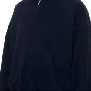 Sweat à capuche zippé surdimensionné personnalisé pour homme en molleton de coton épais, épaules tombantes, style streetwear, veste premium OEM ODM - Product Image 6