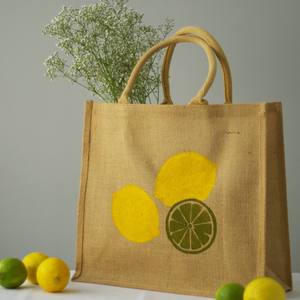 Wholesale Large Natural Eco-Friendly <b>Burlap</b> Jute Tote Beach <b>Bag</b> Custom Printed Plain Shopper Jute <b>Bag</b> with Logo for Gift Giving - Product Image 3
