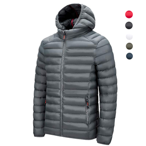 Custom OEM Outdoor <b>Warm</b> Hooded Detachable Hat Men Foldable Into a Bag Down Puffer Jackets - Product Image 4
