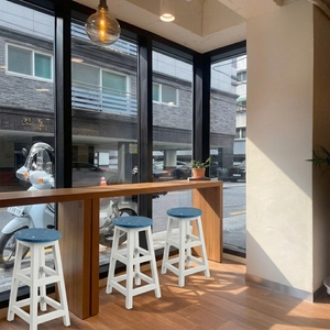 4GoodThings Recycled Plastic Eco-Friendly Durable Strong Modern Minimalist Design Wood <b>Frame</b> Commercial Bar Stool Home Bar Hotel - Product Image 3