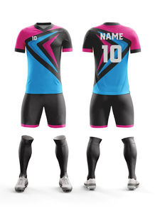 Tenue de football respirante 100 % polyester pour homme adulte, ensemble personnalisable avec nom et logo d'équipe, short toutes saisons – Offre spéciale - Product Image 2