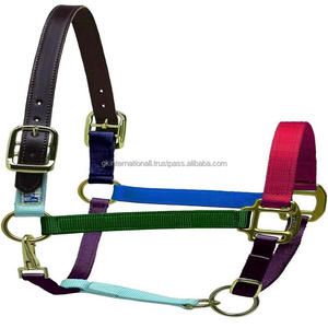 Qualité supérieure fabriquée en Inde sur mesure en nylon multicolore licou avec menton réglable à la gorge matériel en laiton - Product Image 6