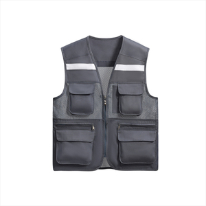 Gilet de sécurité pour homme, tissu durable, plusieurs poches, coupe confortable, fabrication OEM personnalisée, vêtements de travail réfléchissants, haute visibilité - Product Image 1