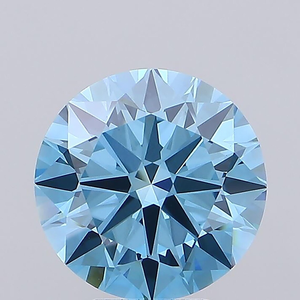 Diamant de luxe de 5 carats, cultivé en laboratoire, bleu fantaisie, certifié, pierre de luxe pour la création de bijoux, diamants de taille brillant ronde. - Product Image 1