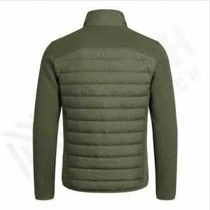 Chaqueta de Invierno Personalizada de Alta Calidad al por Mayor para Hombre, Estilo Motociclista, Bolsillos de Lona Delanteros, Relleno de Poliéster con Impresión OEM - Product Image 3