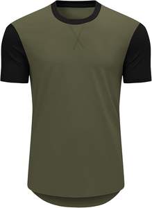 T-shirt pour homme en coton 100% écologique respirant, imprimé en sérigraphie, service OEM, prix de gros abordable - Product Image 4