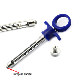 Seringues d'anesthésie dentaire auto-aspirantes en acier inoxydable de 1,8 ml, à alimentation manuelle, réutilisables, certifiées CE - Product Image 4