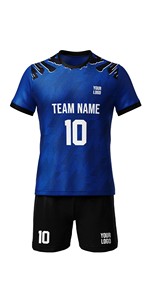 Tenues de football d'entraînement de créateur en gros pour enfants, maillots de football personnalisés avec nom et numéro, ensembles de maillots de football - Product Image 3