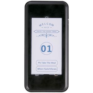 Sistema de Llamada Inalámbrico para Restaurantes F101, 16 Pagers, Máximo 98 Bips, Teclado Táctil, Vibración, Luz Intermitente, para Hoteles y Servicios - Product Image 5