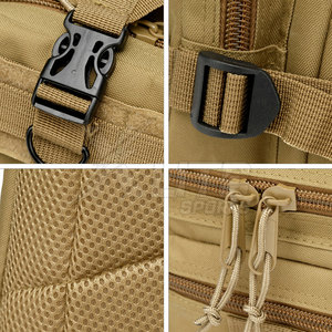 Mochila Táctica Resistente al Agua de Gran Capacidad Fabricada en Pakistán, con Cierre, Diseñada para Uso Diario, Viajes, Campamento y Almacenamiento - Product Image 6