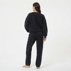 Conjunto Deportivo de Dos Piezas para Mujer, Sudadera y Pantalones Jogger de Alta Calidad con Lavado Ácido, Cuello Redondo, Estilo Casual Urbano - Product Image 6