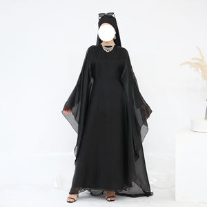 Robe Abaya Musulmane OEM pour Femme, Ensemble 2 Pièces, Style Dubaï Élégant, Mode Islamique Modeste, Robe Papillon Décontractée pour Femme Musulmane - Product Image 6