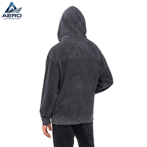 Custom <b>Mens</b> Acid <b>Wash</b> Zip Up Hoodie Blank Vintage Mineral <b>Wash</b> Heavyweight French Terry Full Zipper Hooded Sweatshirt - Product Image 1
