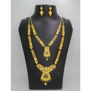 Necklace <b>Set</b> for <b>Women</b> Saudi Arabic Special Indian Jewelry Uae Jewelry Jewelryset Gold Plated long Necklace <b>Set</b> with Earrings - Product Image 4