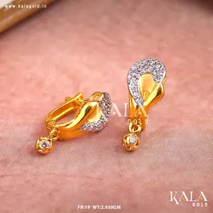 Modernos Pendientes de Aro con Clip de Oro de 18K para Mujer, Estilo Étnico, Corte Brillante Redondo, Joyería de Moda, Regalo - Product Image 2