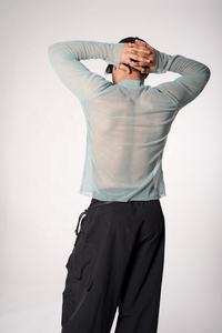 Maillot de baseball blanc pour homme en maille, entièrement boutonné, avec logo personnalisé, respirant, séchage rapide, tissu polyester/nylon, manches courtes, coupe classique - Product Image 2