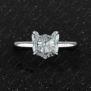 Exclusive Original Design <b>Cat</b> Head Cut Diamond Engagement <b>Ring</b> High Quality Custom Fine Jewelry Luxury Solitaire Statement <b>Ring</b> - Product Image 2