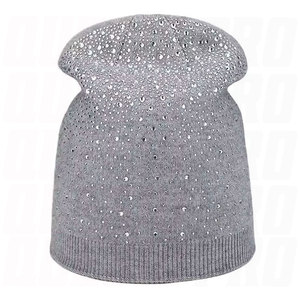 Custom Logo Jacquard Rhinestone Beanie <b>Hat</b> Warm <b>Winter</b> Knitted Breathable Waterproof 100 Percent Acrylic Unisex Fashion - Product Image 3