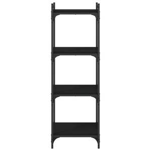 15.7 a 4 livelli "x 11.8" x 47.2 "libreria in legno nero ingegnerizzato - Product Image 4