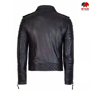 Ryan Pro Gear แจ็กเก็ตหนังระบายอากาศได้ดีสำหรับผู้ชายออกแบบโลโก้พิมพ์ลายได้ตามต้องการ - Product Image 3