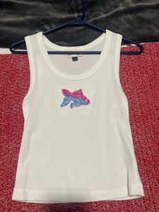 Elegant <b>Sequin</b> Beaded Tank <b>Top</b> Designer Sleeveless Blouse for <b>Party</b> and Club Wear At Best Price - Product Image 5