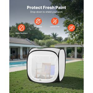 Tenda Portatile Pop-Up per Verniciatura con Porta a Rete 15.94 X 15.94 X 16.9 Pollici, Tenda per Verniciatura a Spruzzo per Lavori in Movimento - Product Image 5