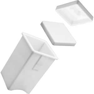 Set di 4 Spalmaburro in Plastica con Coperchio Integrato per Pancake, Waffle, Bagel, Toast - Product Image 2