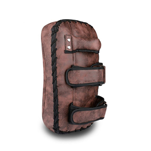 Almohadillas de Entrenamiento de Boxeo, MMA, Muay Thai, Escudo de Golpeo Curvo, Almohadilla de Brazo de Cuero Vacuno Antideslizante, Almohadillas de Boxeo Personalizadas de Alta Calidad - Product Image 5