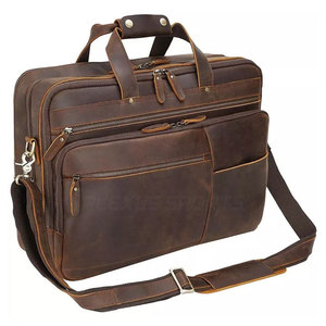 Maletín para Portátil de Cuero Genuino, de Alta Calidad, Duradero, Informal, de Gran Capacidad, para Viajes de Negocios, Oficina, Diseño Personalizado - Product Image 1