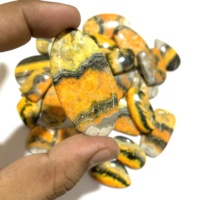 Pierre précieuse cabochon 100% naturelle de qualité supérieure AAA, motif abeille, pour la fabrication de bijoux, approuvée par un tiers
