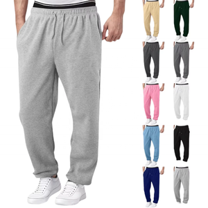 PREDATEX INDUSTRIES High Quality Canvas Lightweight Breathable Men Sports Gray Straight Leg Drawstring <b>Jogger</b> Sweatpants <b>White</b> - Product Image 1