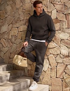 Conjunto Deportivo Personalizado con Sudadera y Pantalones a Juego, Logotipo Personalizado, Chándal Informal de Dos Piezas para Marcas de Ropa Urbana - Product Image 5
