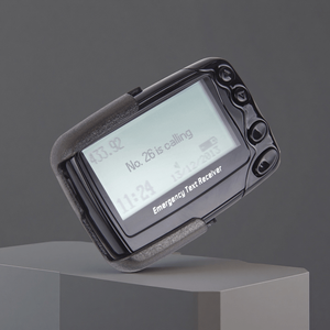 Pager Alfanumérico POCSAG de 433MHz, Receptor de Mensajes de Emergencia Inalámbrico con Pantalla LCD, Vibración, Uso en Hospitales y Clínicas, Resistente al Agua, 500m - Product Image 1