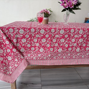 Elegant Handblock Printing <b>Table</b> Cloth Textile Plain Cotton <b>Table</b> Cover Custom Logo Christmas <b>Table</b> <b>Clothes</b> - Product Image 1