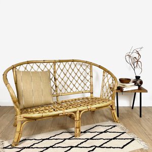 Cómoda silla de capitán para oficina en casa o apartamento, mueble decorativo, sofá de ratán sostenible. - Product Image 2