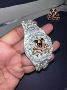Custom Cced Out Luxury <b>Square</b> Diamond <b>Watch</b> Stainless Steel Band Analog Quartz <b>Men's</b> Timepiece <b>Watch</b> <b>for</b> <b>Mens</b> - Product Image 5