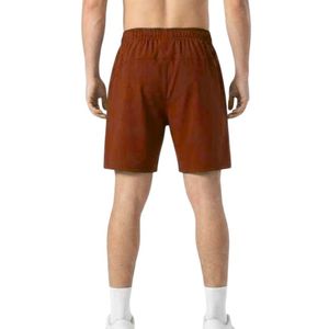 Pantalones Cortos Deportivos de Punto para Hombre, Color Sólido, Poliéster/Algodón, con Cordón Ajustable, Transpirables, Cintura Media, Cómodos para Verano - Product Image 4
